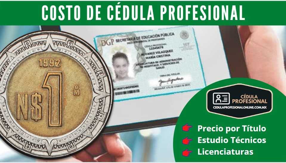 precio de cedula profesional